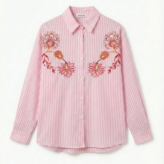 Chemise Paloma - Détail floral brodé